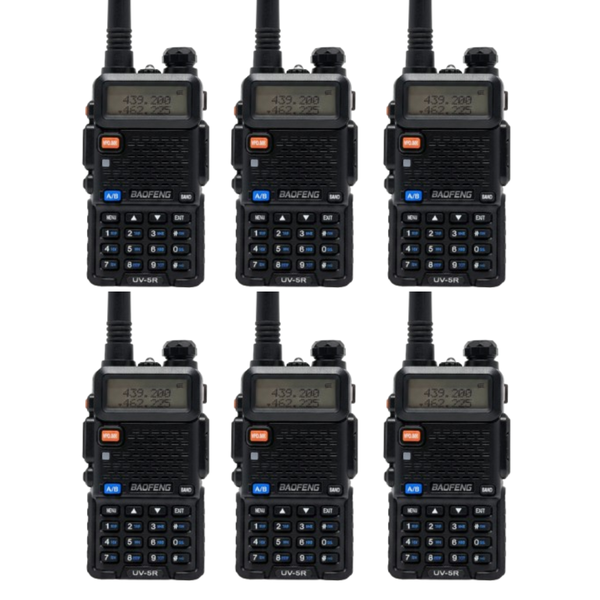 6 Rádio Comunicador Baofeng UV-5R